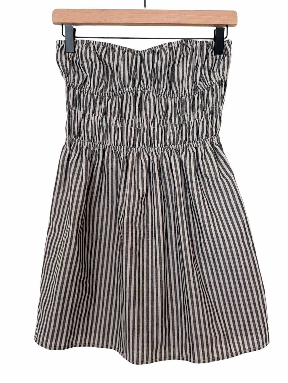 NWT Revolve More to Come Black Stripe Strapless Neve Mini Dress - Picture 2 of 6